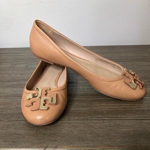 Tory Burch camel flats